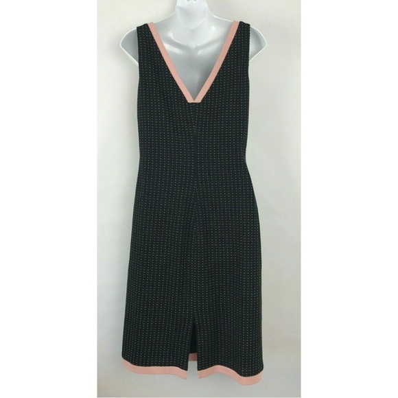 KAY UNGER NEW YORK Black Pink Polka Dot Lined 10 - Picture 3 of 5